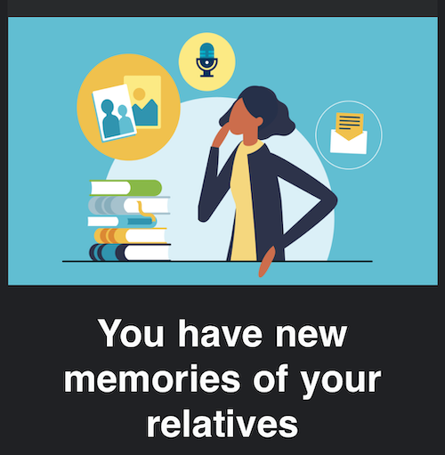 ‘You Have New Memories of Your Relatives’ Familysearch Email Screenshot - Detail