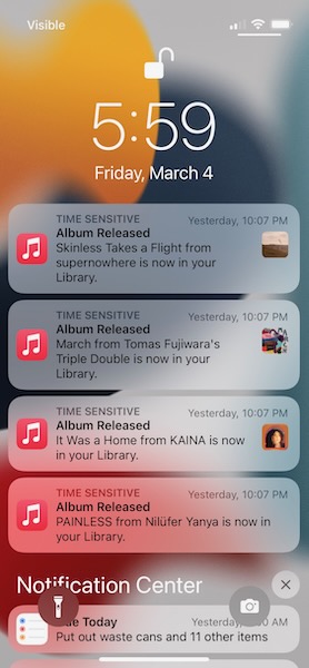 ‘Album Released’ notifications might be my favorite phone notifications.